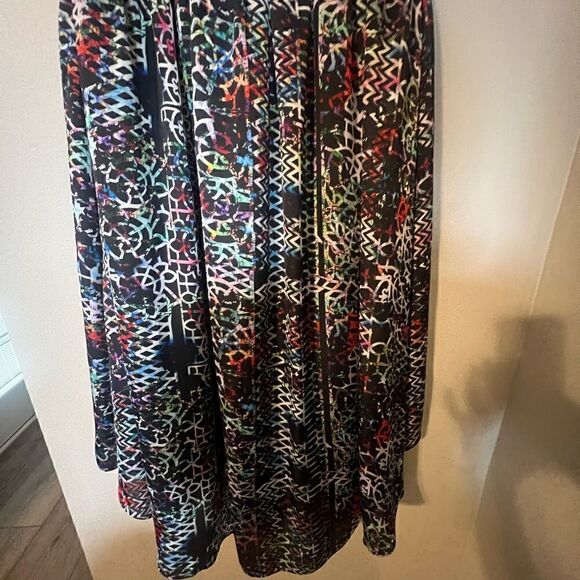 Cynthia Rowley Women’s Size 4 High Low Dress Multicolor Lattice Bouquet Print - Picture 9 of 14